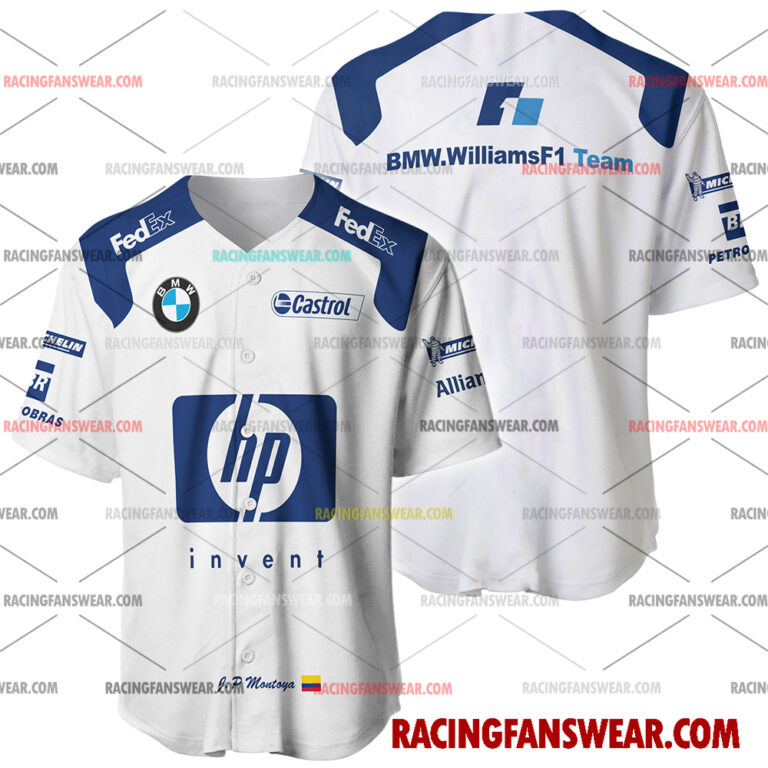Formula One store - Loyal fans of Juan Pablo Montoya's Men's Baseball Jersey,Women's Baseball Jersey,Kid's Baseball Jersey,Men's Hockey Jerseys,WoMen's Hockey Jerseys,Youth's Hockey Jerseys:vintage formula one racing suit,uniform,apparel,shirts,merch,merchandise,jersey,hoodie,jackets,shorts,sweatshirt,outfits,clothes