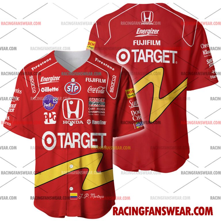 IndyCar store - Loyal fans of Juan Pablo Montoya's Men's Baseball Jersey,Women's Baseball Jersey,Kid's Baseball Jersey,Men's Hockey Jerseys,WoMen's Hockey Jerseys,Youth's Hockey Jerseys:Vintage indycar racing suit,uniform,apparel,shirts,merch,merchandise,jersey,hoodie,jackets,shorts,sweatshirt,outfits,clothes