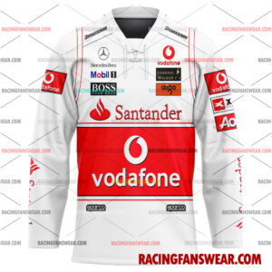 Lewis Hamilton Formula One Racing 2010 Uniform Apparel Clothes Baseball Jersey Hockey Jersey 3 Formula One store - Loyal fans of Lewis Hamilton's Men's Baseball Jersey,Women's Baseball Jersey,Kid's Baseball Jersey,Men's Hockey Jerseys,WoMen's Hockey Jerseys,Youth's Hockey Jerseys:vintage formula one racing suit,uniform,apparel,shirts,merch,merchandise,jersey,hoodie,jackets,shorts,sweatshirt,outfits,clothes