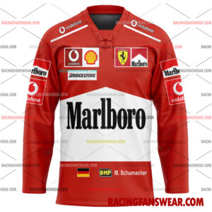 Michael Schumacher Formula One Racing 2006 Uniform Apparel Clothes Baseball Jersey Hockey Jersey 3 Formula One store - Loyal fans of Michael Schumacher's Men's Baseball Jersey,Women's Baseball Jersey,Kid's Baseball Jersey,Men's Hockey Jerseys,WoMen's Hockey Jerseys,Youth's Hockey Jerseys:vintage formula one racing suit,uniform,apparel,shirts,merch,merchandise,jersey,hoodie,jackets,shorts,sweatshirt,outfits,clothes