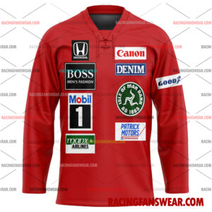 Formula One store - Loyal fans of Nigel Mansell's Men's Baseball Jersey,Women's Baseball Jersey,Kid's Baseball Jersey,Men's Hockey Jerseys,WoMen's Hockey Jerseys,Youth's Hockey Jerseys:vintage formula one racing suit,uniform,apparel,shirts,merch,merchandise,jersey,hoodie,jackets,shorts,sweatshirt,outfits,clothes