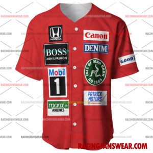 Formula One store - Loyal fans of Nigel Mansell's Men's Baseball Jersey,Women's Baseball Jersey,Kid's Baseball Jersey,Men's Hockey Jerseys,WoMen's Hockey Jerseys,Youth's Hockey Jerseys:vintage formula one racing suit,uniform,apparel,shirts,merch,merchandise,jersey,hoodie,jackets,shorts,sweatshirt,outfits,clothes