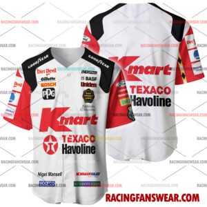 IndyCar store - Loyal fans of Nigel Mansell's Men's Baseball Jersey,Women's Baseball Jersey,Kid's Baseball Jersey,Men's Hockey Jerseys,WoMen's Hockey Jerseys,Youth's Hockey Jerseys:Vintage indycar racing suit,uniform,apparel,shirts,merch,merchandise,jersey,hoodie,jackets,shorts,sweatshirt,outfits,clothes
