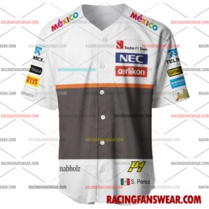 Formula One store - Loyal fans of Sergio Perez's Men's Baseball Jersey,Women's Baseball Jersey,Kid's Baseball Jersey,Men's Hockey Jerseys,WoMen's Hockey Jerseys,Youth's Hockey Jerseys:vintage formula one racing suit,uniform,apparel,shirts,merch,merchandise,jersey,hoodie,jackets,shorts,sweatshirt,outfits,clothes