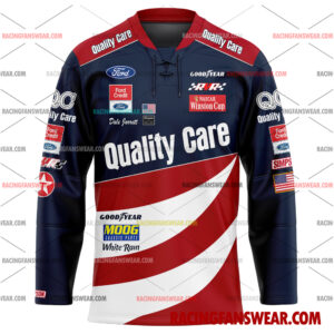 Nascar store - Loyal fans of Dale Jarrett's Men's Baseball Jersey,Women's Baseball Jersey,Kid's Baseball Jersey,Men's Hockey Jerseys,WoMen's Hockey Jerseys,Youth's Hockey Jerseys:vintage nascar racing suit,uniform,apparel,shirts,merch,merchandise,jersey,hoodie,jackets,shorts,sweatshirt,outfits,clothes